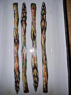 Een leuke en een mooi bewerkte vintage Asperges schaal apart, Porselein of Keramiek, Schaal, Vierkant, Ophalen of Verzenden