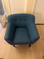 Fauteuil petrol blauw groen, Huis en Inrichting, Fauteuils, Ophalen, Gebruikt, Stof, 50 tot 75 cm