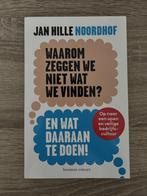 Jan Hille Noordhof, Waarom zeggen we niet wat we vinden?, Sociale psychologie, Jan Hille Noordhof, Ophalen of Verzenden, Zo goed als nieuw