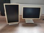 Twee werkende Fujitsu P24W-6 IPS Wit, Ophalen, Gebruikt, VGA, Draaibaar