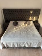 Luxe Boxspringbed met opbergruimte + voetbord + 2 nachtkastj, Ophalen of Verzenden, Zo goed als nieuw, Tweepersoons