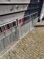 glas in lood in aluminium frame 6x, Doe-het-zelf en Verbouw, Glas en Ramen, Ophalen, Gebruikt, Glas in lood