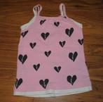 Nieuwe H&M singlet hemdje licht roos/wit met hartjes maat 98, Meisje, H&M, Nieuw, Ophalen of Verzenden