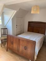 Complete antieke eikenhouten slaapkamer set, Ophalen, Gebruikt, Tweepersoons