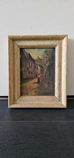 Schilderij van onbekende meester - 22,5 x 28 cm, Antiek en Kunst, Ophalen of Verzenden