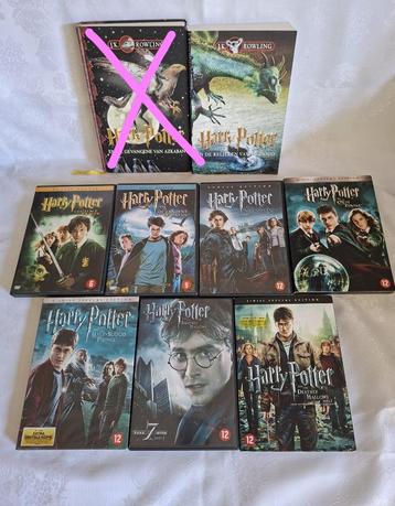 J.K. Rowling Harry Potter boeken hardcover en dvd's beschikbaar voor biedingen