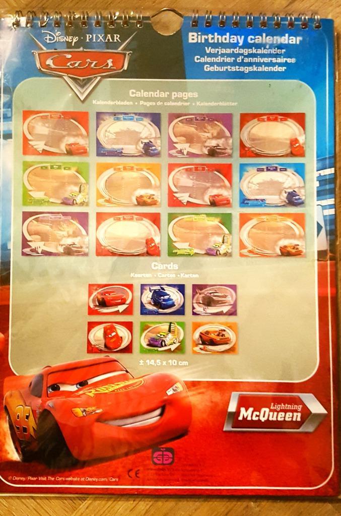 CARS verjaardagkalender, Diversen, Kalenders, Nieuw, Maandkalender, Ophalen of Verzenden