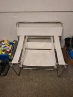Knoll Wassily Chair - Marcel Breuer - Chroom & Canvas, Gebruikt, 75 tot 100 cm, Ophalen of Verzenden, Stof