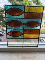 glas in lood raam, Gebruikt, Minder dan 80 cm, Ophalen of Verzenden, Minder dan 80 cm