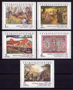 Tsjechoslowakije, Schilderijen Kunst, Mi. 2789-2793 postfris, Verzenden, Overige landen, Postfris