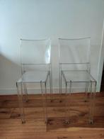 Vintage design stoelen transparant kartell, Twee, Gebruikt, Ophalen, Overige kleuren