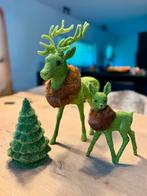 Glitter hertjes met kerstboom, Diversen, Kerst, Ophalen