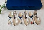 6 verzilverde amuse lepels, model Puntfilet., Antiek en Kunst, Antiek | Bestek, Ophalen of Verzenden