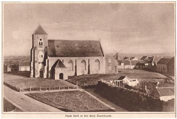 Knipsel Aritkel 1926 - Zoutelande - Kerk - Molen beschikbaar voor biedingen