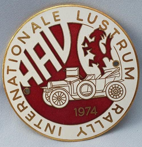 Automobilia Grille Badge HAV - Internationale Lustrum 1974., Verzamelen, Automerken, Motoren en Formule 1, Zo goed als nieuw, Auto's
