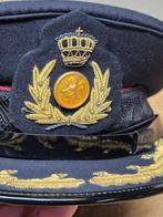 Militaire pet KL Nl hoofd officier. maat 58 1/2, Verzamelen, Ophalen, Landmacht, Nederland, Helm of Baret