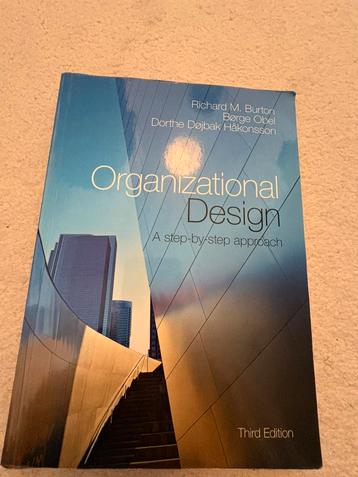 Organizational Design- Richard M Burton beschikbaar voor biedingen