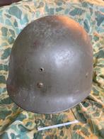 WO2 M1 helm liner – originele MSA, Ophalen of Verzenden, Landmacht, Amerika, Helm of Baret