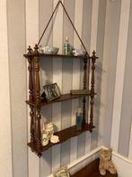 Mahoniehout Biedermeier Boekenrekje - Wandrek, Huis en Inrichting, Woonaccessoires | Wandplanken en Boekenplanken, Ophalen, Gebruikt
