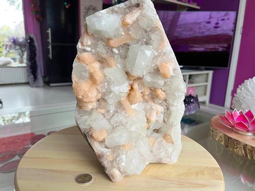 Apofiliet/stilbiet bijzonder cluster (4) 7,5 kg, 30x20x15 cm, Verzamelen, Mineralen en Fossielen, Mineraal, Ophalen of Verzenden