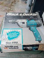 Vintage boormachine black&decker, Doe-het-zelf en Verbouw, Gereedschap | Boormachines, Boormachine, Gebruikt, Ophalen of Verzenden