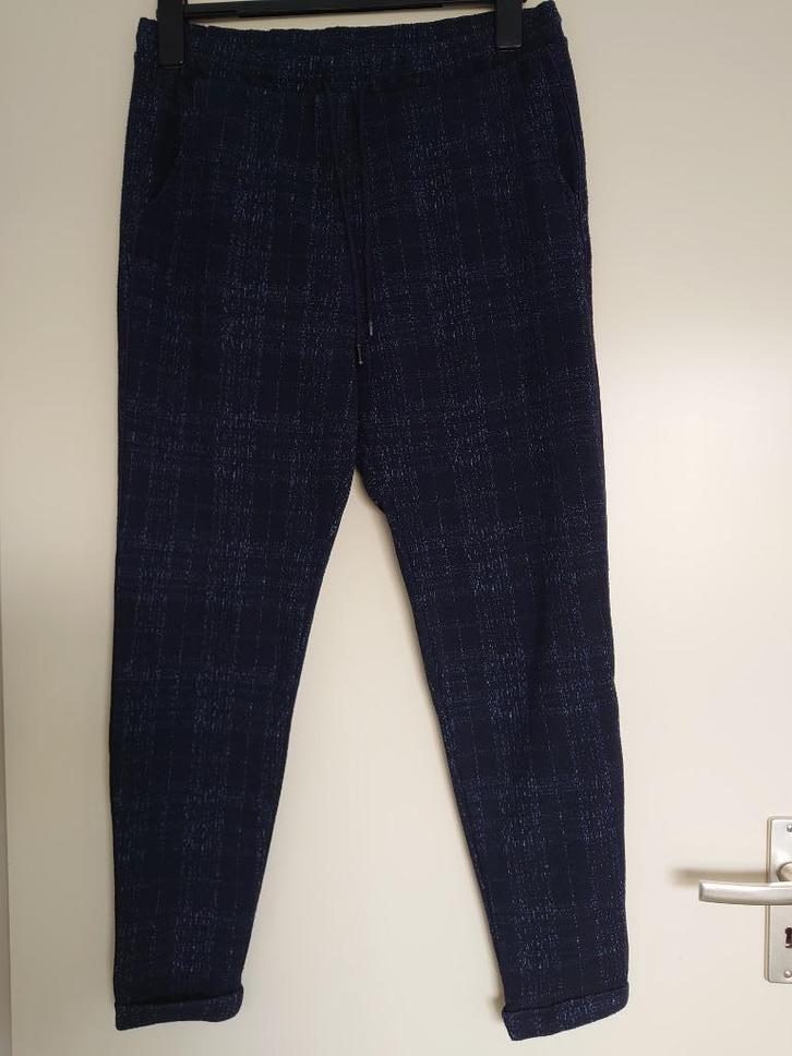 broek Esprit blauw/grijs maat S, Kleding | Dames, Broeken en Pantalons, Zo goed als nieuw, Maat 38/40 (M), Blauw, Lang, Ophalen of Verzenden