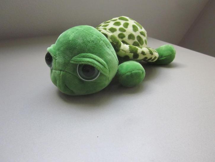 NICI Germany groen superzachte schildpad knuffel grote ogen, Kinderen en Baby's, Speelgoed | Knuffels en Pluche, Nieuw, Kikker
