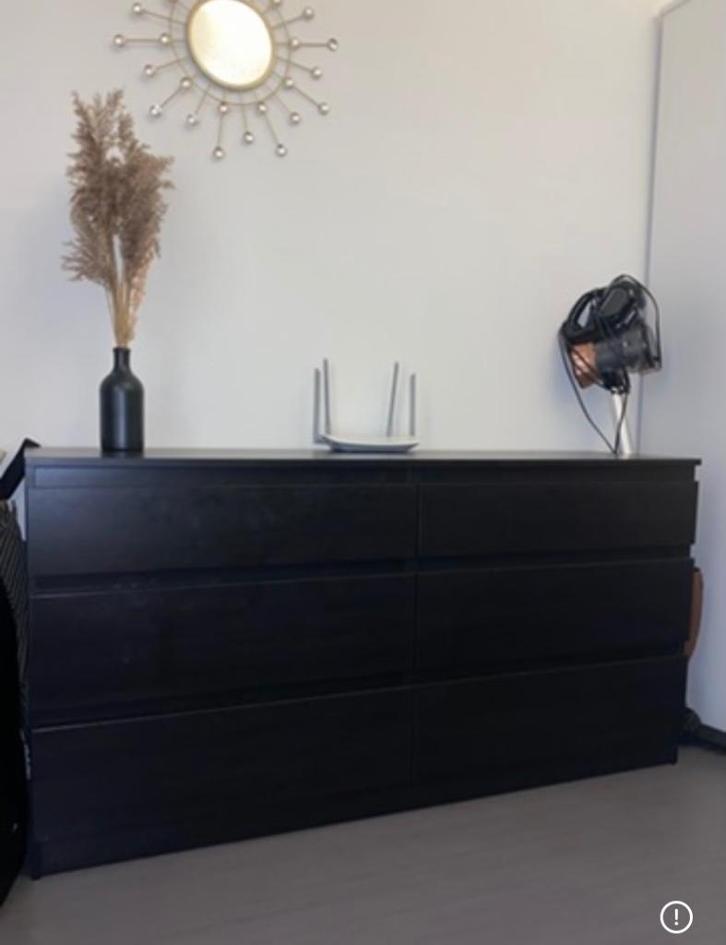 Ladekast zwartbruin ikea malm, Huis en Inrichting, Kasten | Ladekasten, Gebruikt, Minder dan 100 cm, 50 tot 100 cm, 25 tot 50 cm