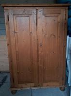 Geloogd grenen kast B 97 H 142 D 61 cm, Huis en Inrichting, Ophalen, Gebruikt, 70 tot 120 cm, 120 tot 170 cm