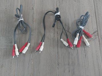 Audiokabel audio Tulp male 2 x 110 cm 1 x 70 cm beschikbaar voor biedingen
