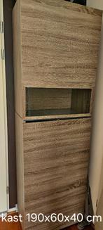 Kast woonkamer met vitrine, Huis en Inrichting, Kasten | Vitrinekasten, Ophalen, 50 tot 100 cm, Glas, 150 tot 200 cm