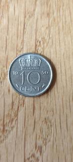 10 cent Nederland 1950, Postzegels en Munten, Munten | Nederland, Koningin Juliana, Zilver, Ophalen of Verzenden, 10 cent