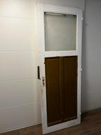 Stompe paneeldeur 77,2x211,5cm met Jan Hagel glas, Doe-het-zelf en Verbouw, Ophalen, Gebruikt, Minder dan 80 cm, 160 cm of meer