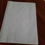 Ruitjes papier 23 rings kleine ruitjes schoolspullen, Ophalen of Verzenden