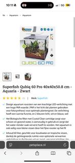 Superfish Qubiq 60 Pro, Ophalen, Zo goed als nieuw, Leeg aquarium