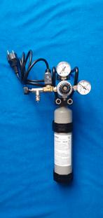 DENNERLE CO2 Fles met manometer en magneetventiel, Ophalen of Verzenden, Zo goed als nieuw, Filter of Co2