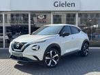 Nissan Juke 1.0 DIG-T 117pk DCT Tekna | Bose, Dodehoeksensor, Auto's, Nissan, 12 maanden, LED verlichting, Leder en Stof, Wit