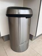 Brabantia vuilnisemmer – 30 liter – RVS, Ophalen of Verzenden, Zo goed als nieuw, Rvs, 50 tot 75 cm