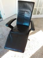 Geheel leren relaxfauteuil, Huis en Inrichting, Fauteuils, Ophalen, Gebruikt, Leer