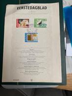 2st eerste dagbladen nederland en wel nr.1, Postzegels en Munten, Postzegels | Nederland, Ophalen of Verzenden, Na 1940, Gestempeld