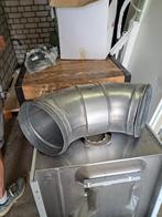 Spiro bocht 60 220mm, Ophalen, Ventilator