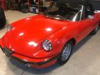 Alfa Romeo Spider 1984, Zwart, 4 cilinders, Cabriolet, 1600 cc