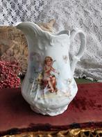 Oud melkkannetje met engel en duiven 14hoog ongemerkt Miekje, Ophalen of Verzenden
