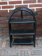 Vintage rotan kastje - zwart, Ophalen of Verzenden