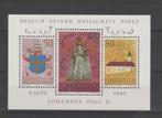 Liechtenstein 1985 Blok Bezoek Paus Johannes Paulus II **, Postzegels en Munten, Overige thema's, Verzenden, Postfris