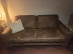 Bruine 2.5-zits en 2-zits bank - Zo goed als nieuw, Tweepersoons, 75 tot 100 cm, Ophalen of Verzenden, Zo goed als nieuw