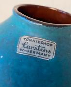 Carstens Tonnieshof keramiek vaas , jaren 70, Gebruikt, Duitsland, Blauw, Aardewerk of Porselein