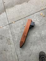 16 azobe piketpaaltjes 70x70 600 lang, Tuin en Terras, Palen, Balken en Planken, Ophalen, Minder dan 180 cm, Palen