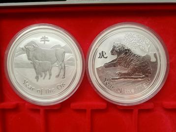 Zilveren Lunar 1/2 kg munten in va €895.- beschikbaar voor biedingen