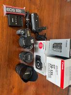 Canon 80D Incl grip en 10-18 mm en 28-135 mm, Spiegelreflex, Canon, Ophalen of Verzenden, Zo goed als nieuw